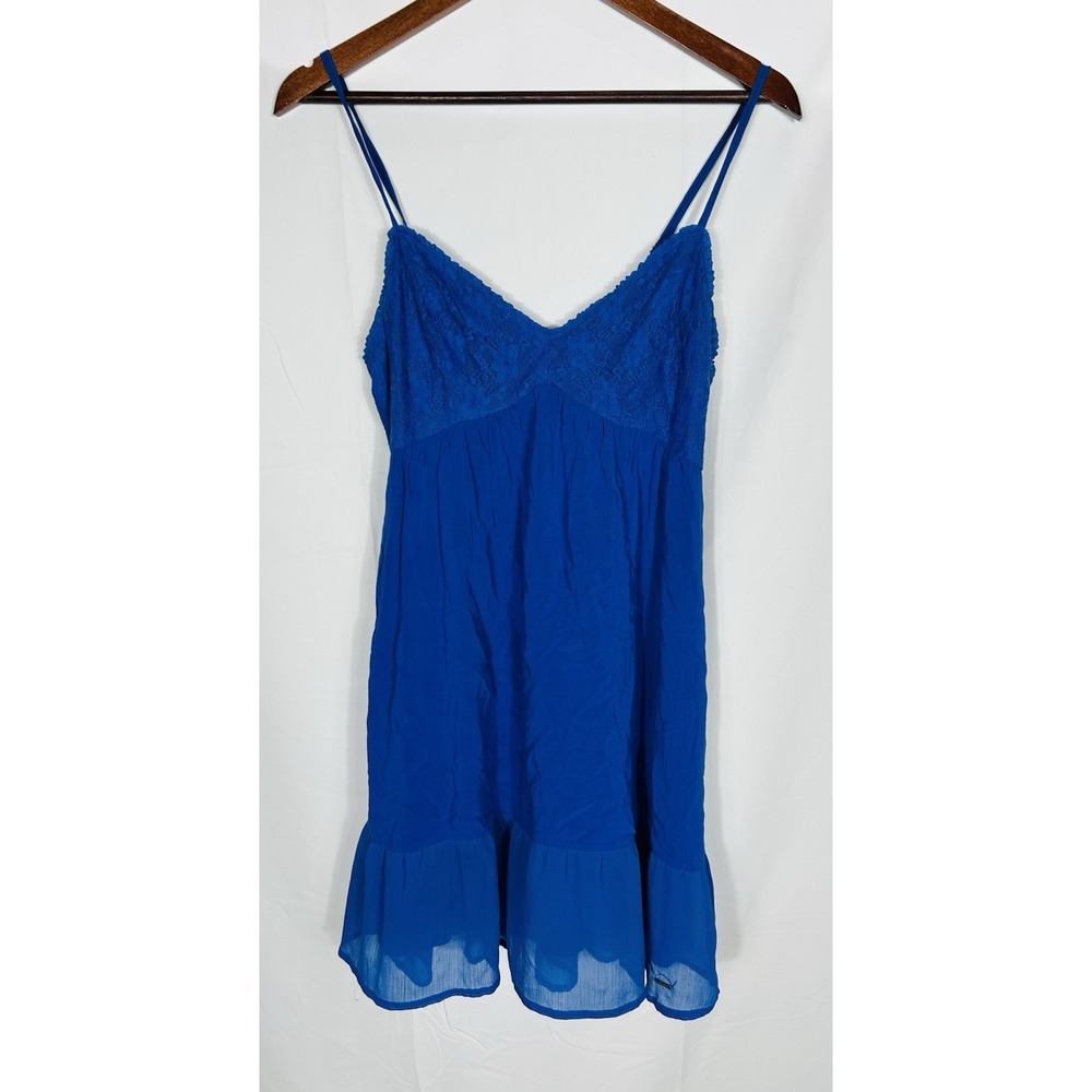Y2K Hollister Babydoll Mini Dress Size M 00s Preppy Femme Coquette Elena Gilbert